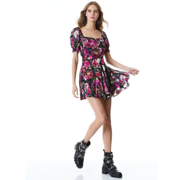 Alice and Olivia MIna Floral Dress  - Size 12 - Picture 1 of 13